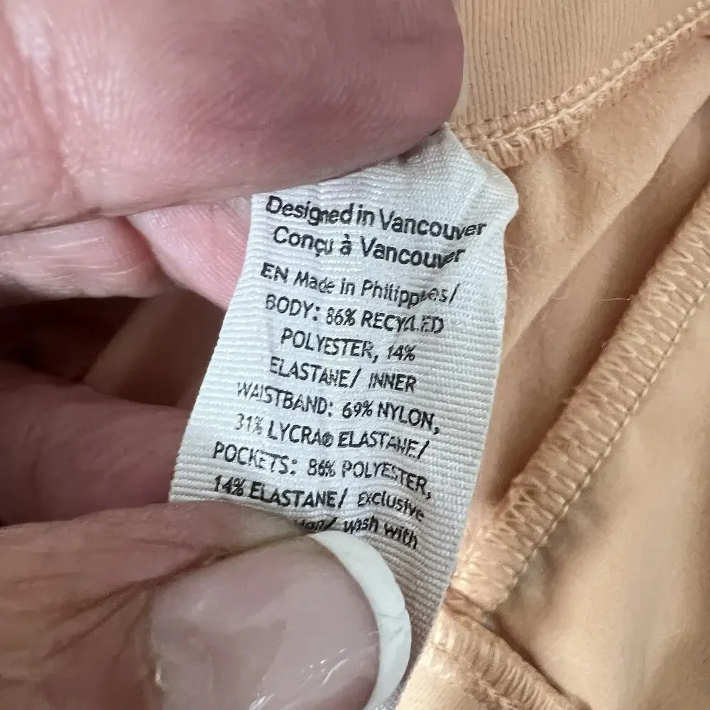 Lululemon Swift Mid-Rise Wide-Leg Pant Women's 14 Peach Bellini Athleisure EUC